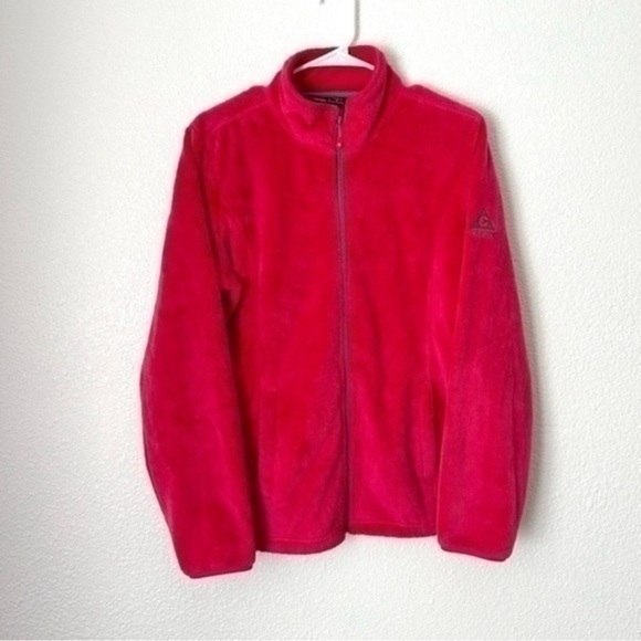 Gerry Fleece Jacket Women’s Size L Pink Full Zip - Picture 1 of 9